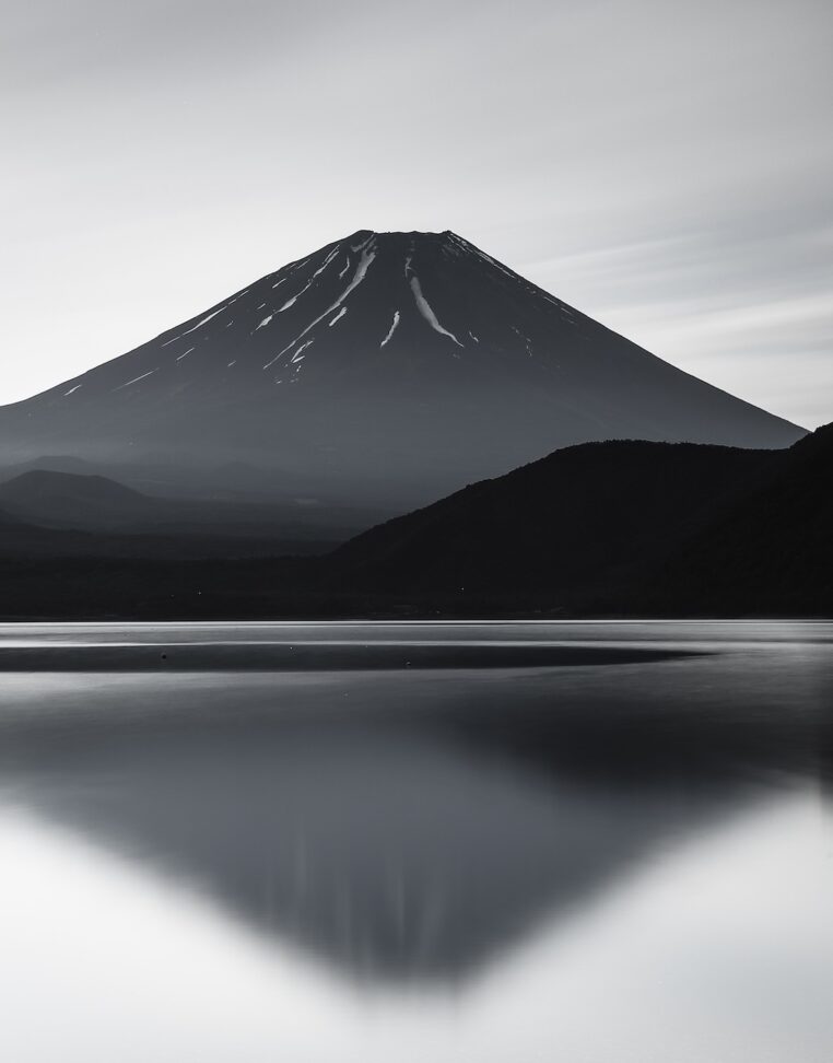 Mount Fuji in a peaceful lake