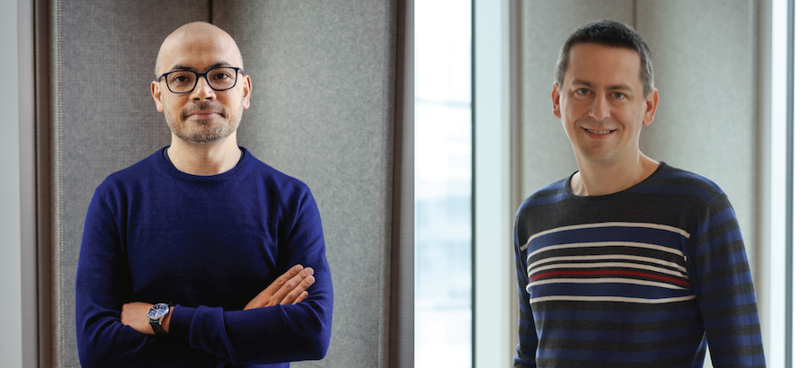 Demis Hassabis (left) and John M. Jumper.