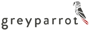 the logo for greyparrot company
