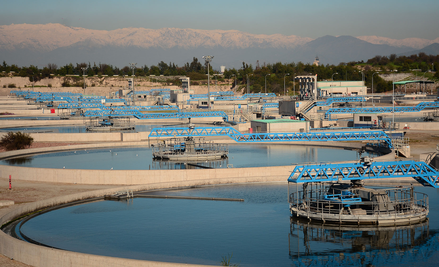 an image of a wasterwater treatment plant in Chile